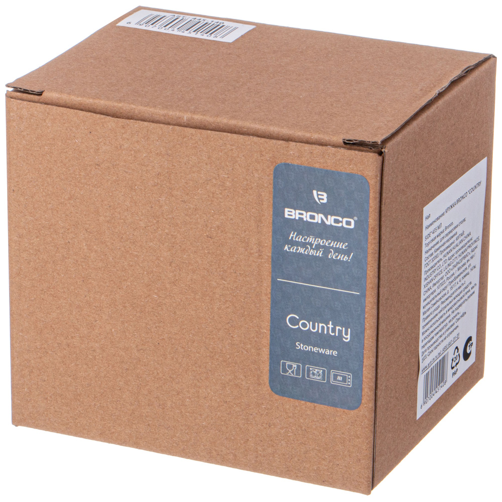 КРУЖКА BRONCO, COUNTRY SIDE, 390 МЛ, КОР=24ШТ.