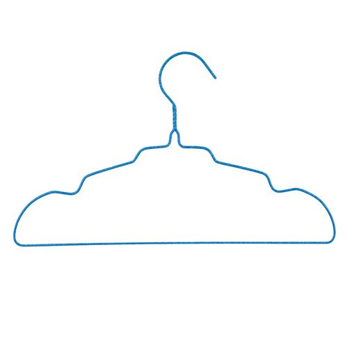 Плечики металлические с антискользящим покрытитем для одежды 38*12cm, набор 10 шт, 1/10/90