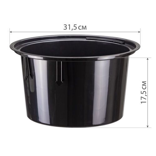 Горшок для цветов Дюна d 340 мм h 630 мм 42 л со вставкой, кремовый, 1/1