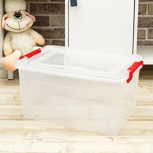 Контейнер для хранения 20 л IDEA М 2863, 484х320х195 мм, прямоугольный, прозрачный