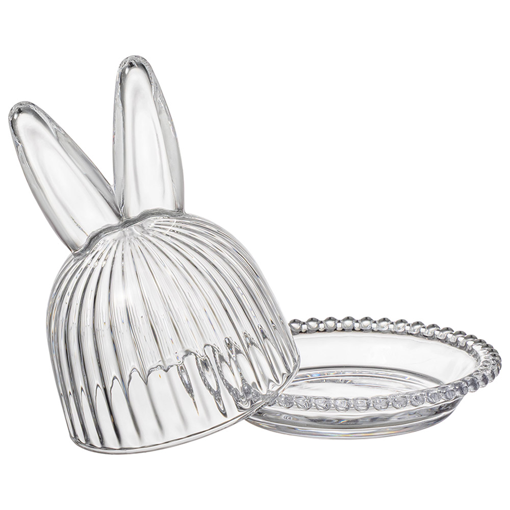 БЛЮДО СЕРВИРОВОЧНОЕ С КРЫШКОЙ, RABBIT FAMILY, 14*14*16 СМ