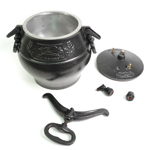 Казан 15,0 л Афганский с боковыми ручками, алюминевый, черный Rashko Baba, 1/6