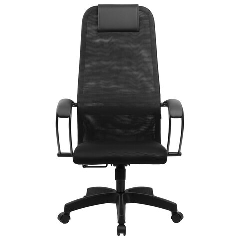 Кресло офисное BRABIX PREMIUM, Ultimate EX-800, пластик, плотная двойная сетка Х2, черное, 532914