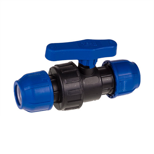 ПНД Кран шар разъемный 25-25 ПЭ PN16, ПОЛИТЭК, 4/24