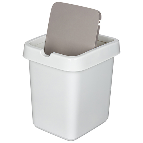 Контейнер для мусора 14 л Homver Tule 221301221/03, светло-серый