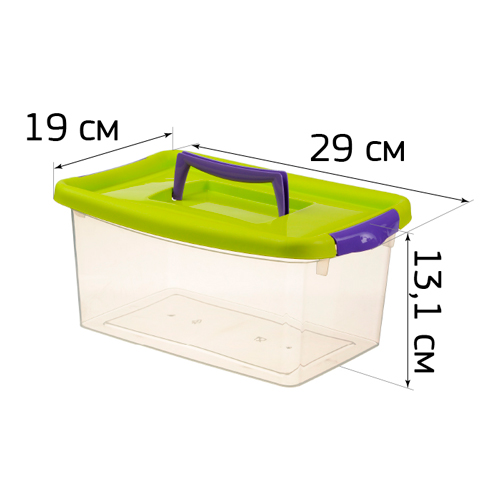 Контейнер для хранения 4 л IDEA М 2871, салатовый