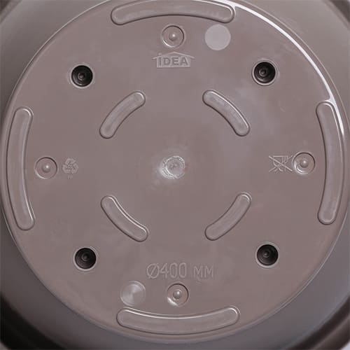 Горшок для цветов Рябина d-400мм 22л с поддоном Французский серый, 1/5