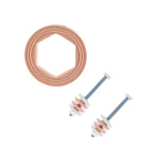 Арматура для компакт бачка унив. Тула РБМ кноп. нижн/подв. АС-17. 3 М Стоп-Слив, 1/20