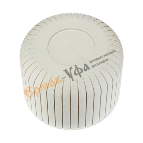 Горшок для цветов Шато d-250мм h-200мм 8л белый ротанг, 1/6