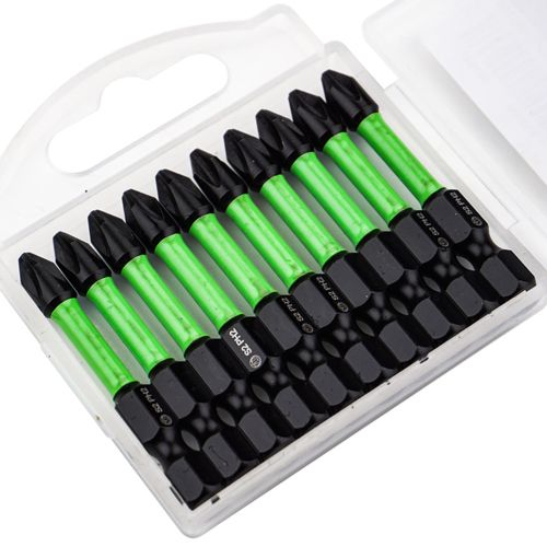 Биты PH2 50мм SPETSTEXNIK PREMIUM сталь S2, цена за 10шт, бокс, 1/100