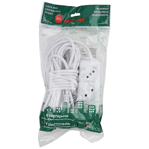 Удлинитель 3 розетки 8м, TRIPP 1/40