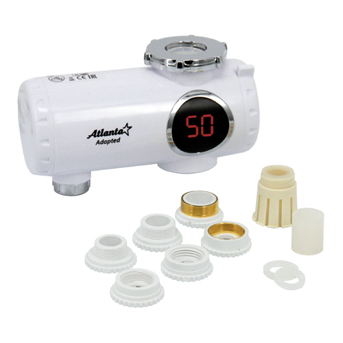 Кран мгновенного нагрева АТЛАНТА АТН-7425 белый, 1/10