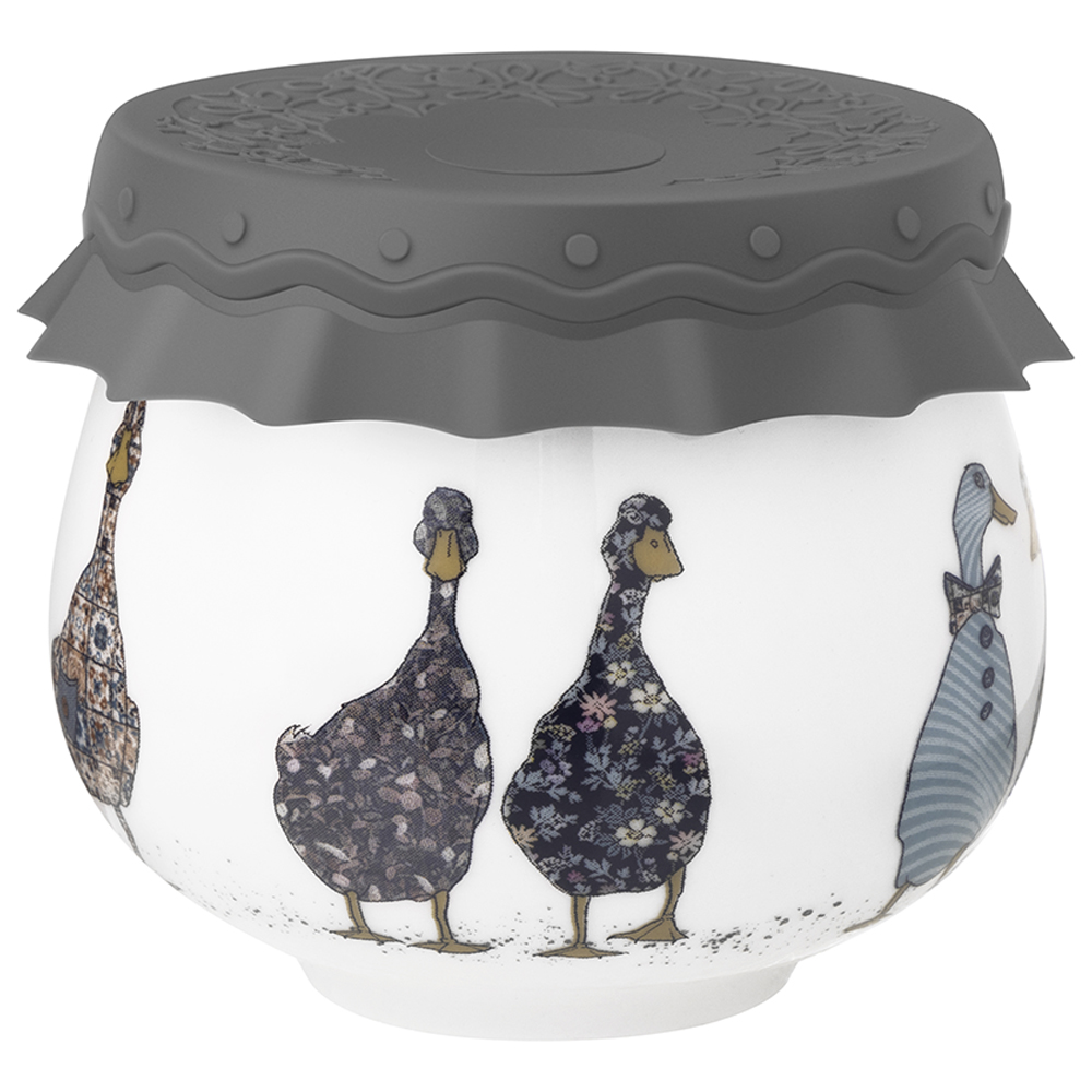 БАНКА LEFARD, FAMILY FARM, С СИЛИКОНОВОЙ КРЫШКОЙ 8*8*6, 5 CM 180 МЛ