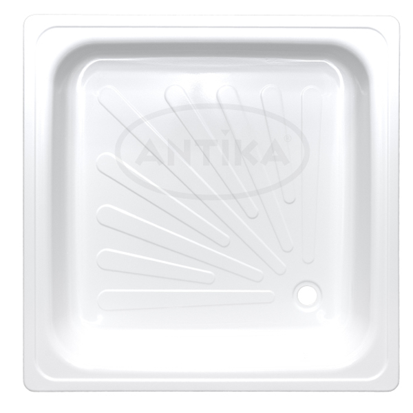 Поддон квадрат 0, 8*0, 8*0, 15 Antika стальной, ВИЗ