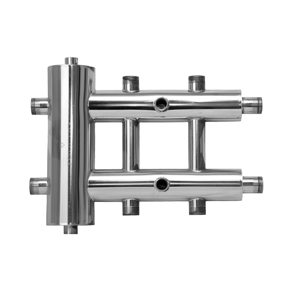 Гидрострелка 1, , с распределительными коллекторами, 3 контура, нерж сталь ГРРК25-3 ТРУГОР