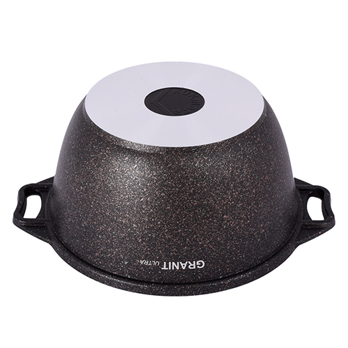 Кастрюля 3,0 л, со стеклянной крышкой, АП KUKMARA линия Granit ultra, original, 1/3