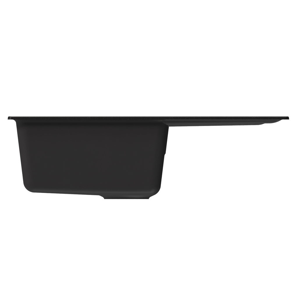 Мойка ML-GM19 с крылом, ультра-черная, 344, 750*500*200мм NEW