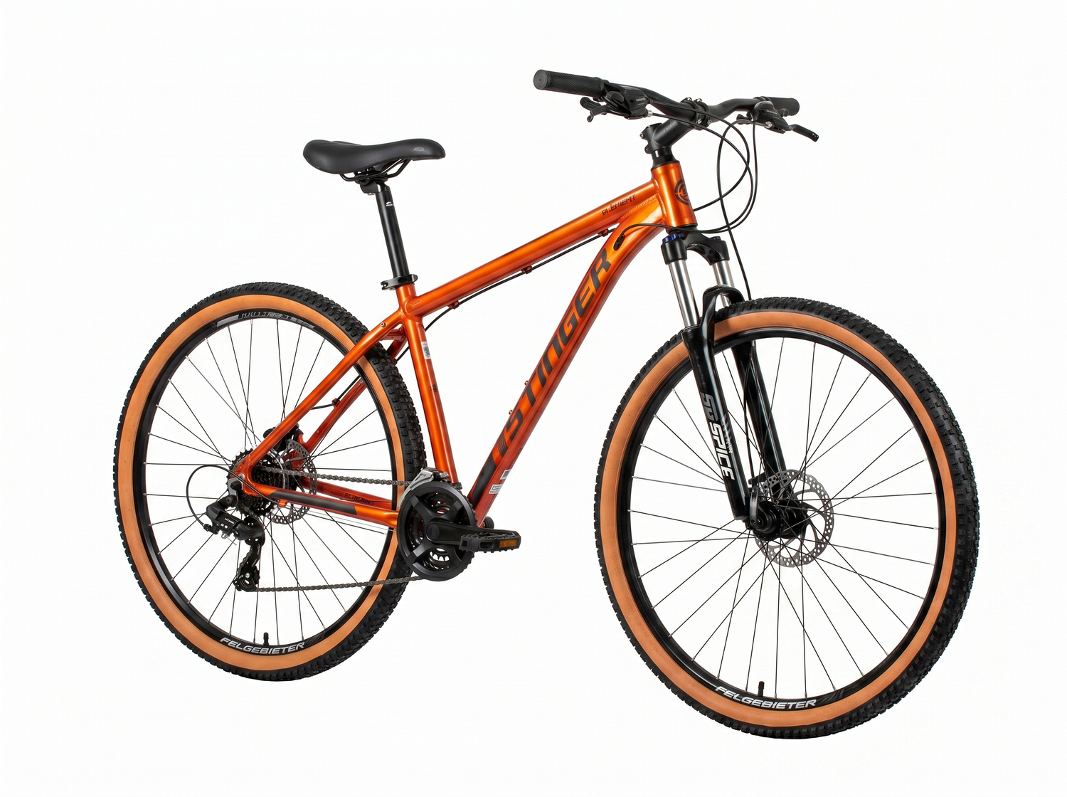 Велосипед STINGER 29" ELEMENT оранжевый, алюминий, размер MD