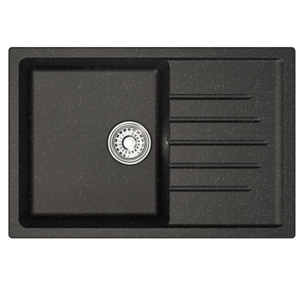 Мойка ML-GM19 с крылом, черная, 308, 750*500*200мм NEW