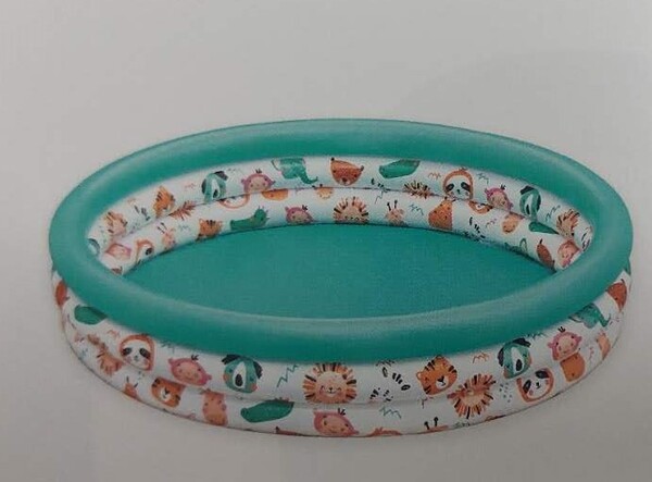 Бассейн надувной круглый 122*25 см Safari Pals Kiddie Pool Bestway (51226)