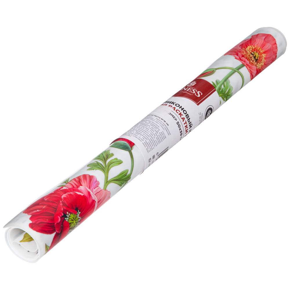 КОВРИК ДЛЯ РАСКАТКИ ТЕСТА 50*39 СМ