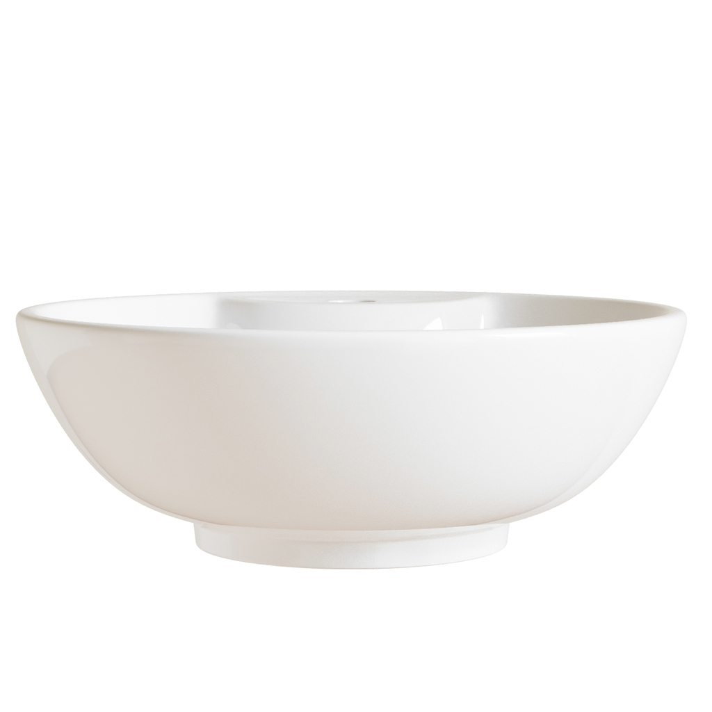 Раковина накладная на столешницу WAVE Koral 410*410*185 ш*г*в с отв под смеситель,белый,круг