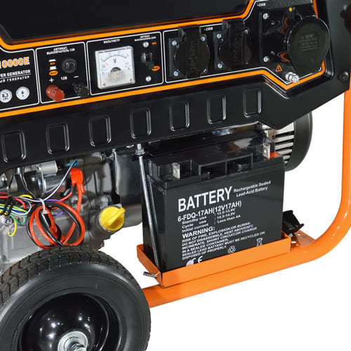 Генератор бензиновый CARVER PPG-10000Е LT-192FВ, 8, 0/8, 3кВт, 220В, бак 25л, медь