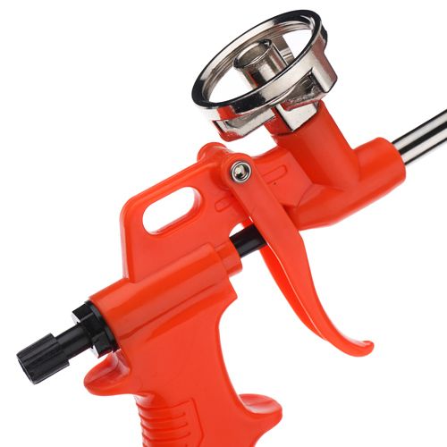 Пистолет для пены пластмассовый корпус, мет. адаптер, пластиковая ручка, 2/60