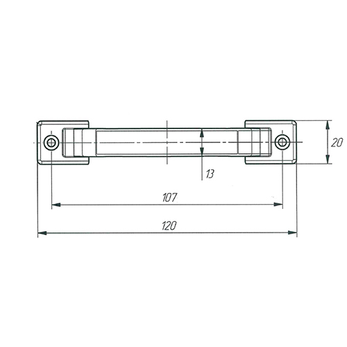 Ручка скоба РС-60, бронза, ОМЕГА