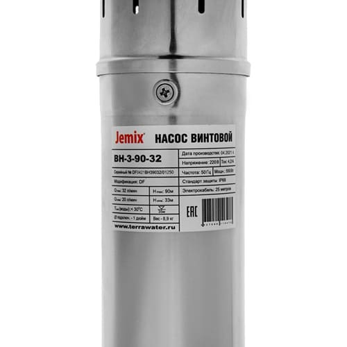 Насос скважинный JEMIX ВН-3-90-32 винтовой, 1/1