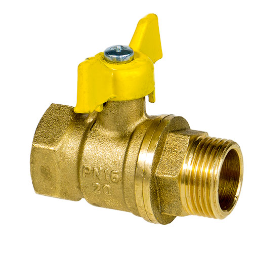 Кран шар ГАЗ 3/4 г/ш бабочка 11Б27п Ду20 А11/1, Бологое, ГОСТ, 1/50