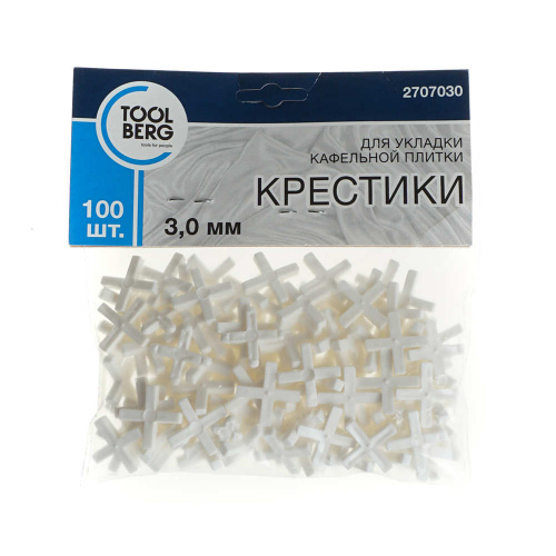 Крестики для кафеля 3мм, 2707030, 100шт, Т4Р, Россия, 10/50