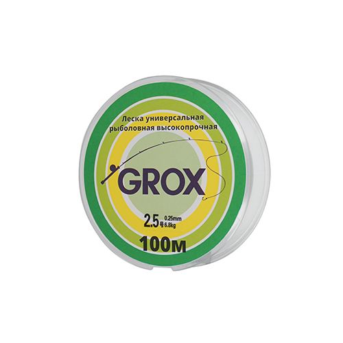 Леска GROX Strong Универсальная 0,25х100м, 6,8кг 1/500