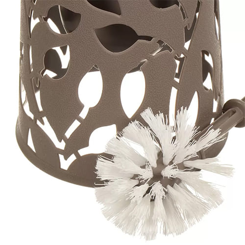 Ерш для туалета с подставкой ФЛОРА, французский серый, 1/12