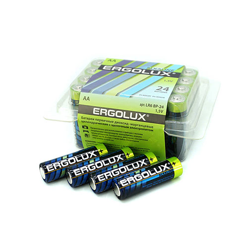 Батарейка LR6 ERGOLUX BP-24, 24/480