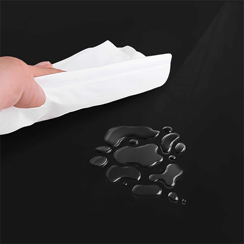 Скатерть гибкое стекло Dekorelle 120*80 см, черное, 0.8 мм