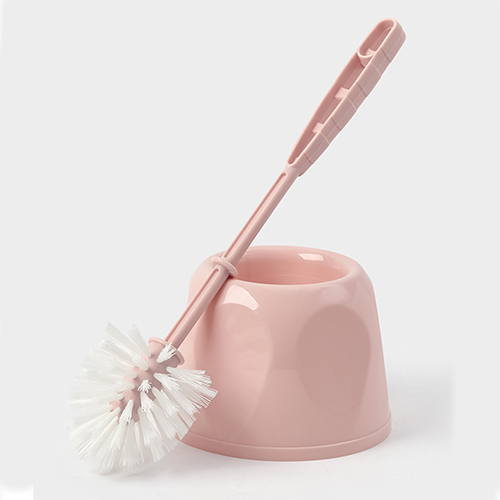 Ерш для туалета с подставкой БЛЕСК СТАНДАРТ, чайная роза, 1/20