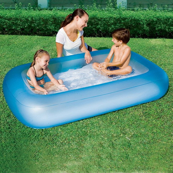 Бассейн надувной прямоугольный 165*104*25 см Aquababes Bestway (51115)