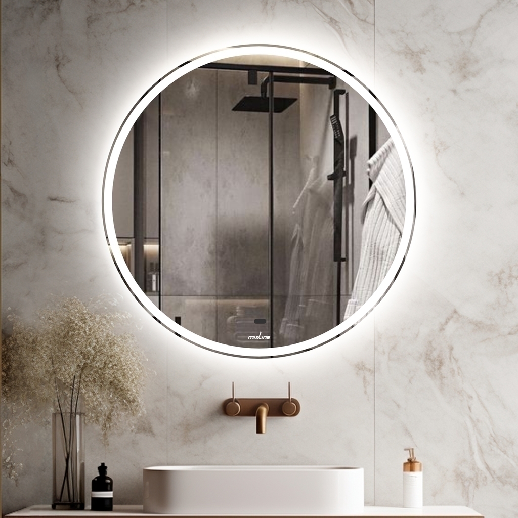 Зеркало MIXLINE, Анита, 600*600, ШВ бесконтактный сенсор, светодиодная подсветка НОВИНКА