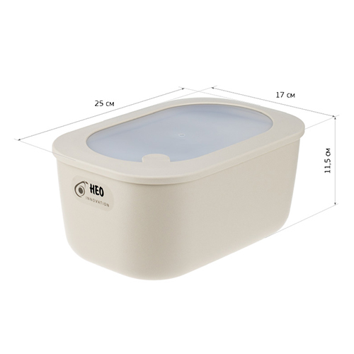 Ёмкость для продуктов 3 л НЕО М 1393, герметичная, латте