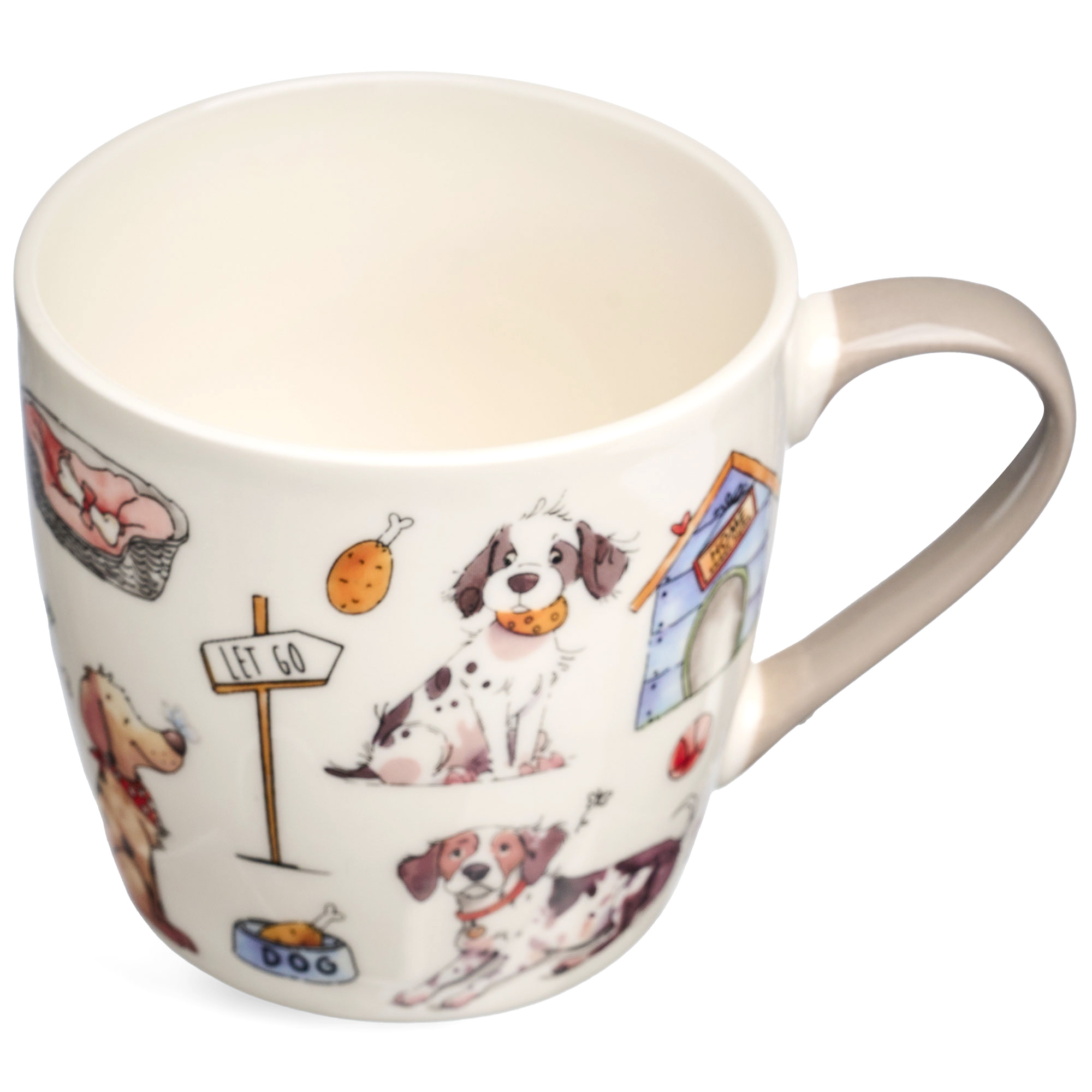 НАБОР ДЛЯ ЗАВТРАКА LEFARD, DOGS,  2 ПР.: САЛАТНИК 500МЛ, КРУЖКА 345МЛ