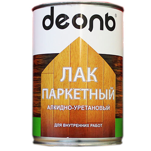 Лак паркетный глянцевый 2,7л алкидно-уретановый, ДЕОЛЬ, быстросох. , 1/4
