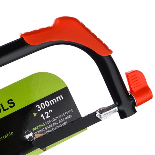 Ножовка по металлу 250-300мм, регулируемая рама, металлическая ручка, 1/12/48