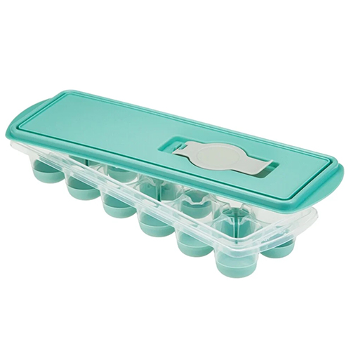 Емкость для льда IDEA КАПЛЯ М 1250, с крышкой и клапаном, аквамарин