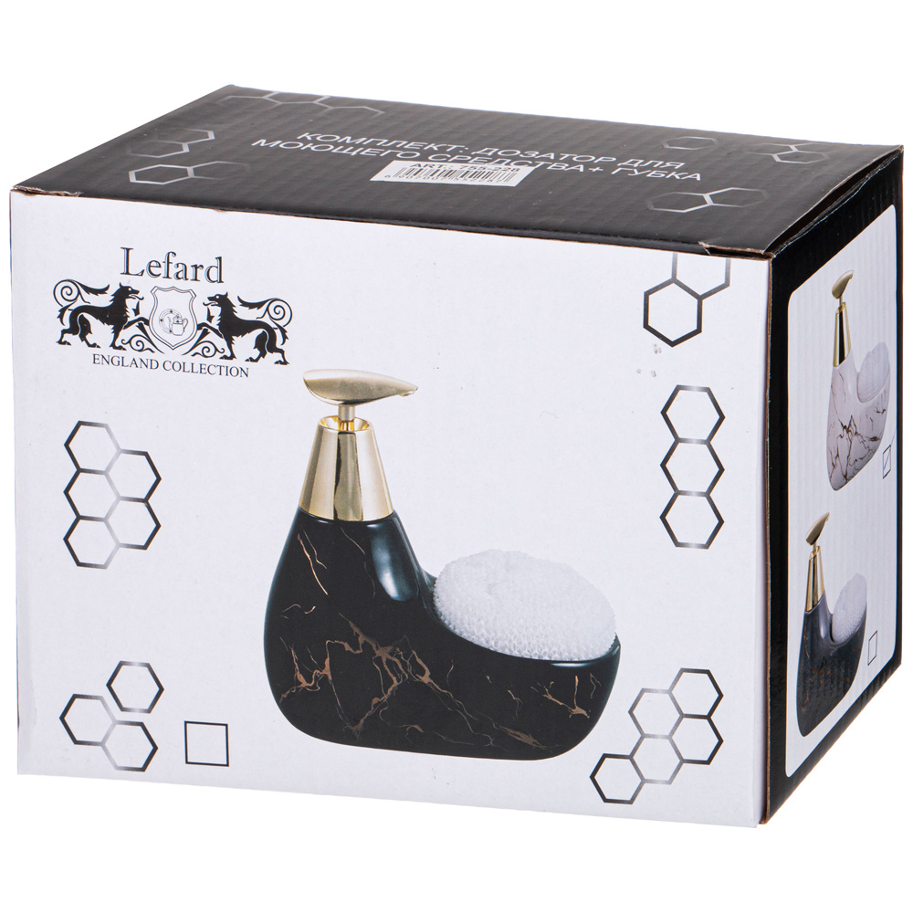 ДОЗАТОР ДЛЯ МОЮЩЕГО СРЕДСТВА, FANTASY, 350 МЛ. 11*9 СМ. ВЫСОТА=16 СМ. + ГУБКА, КОР=24ШТ.