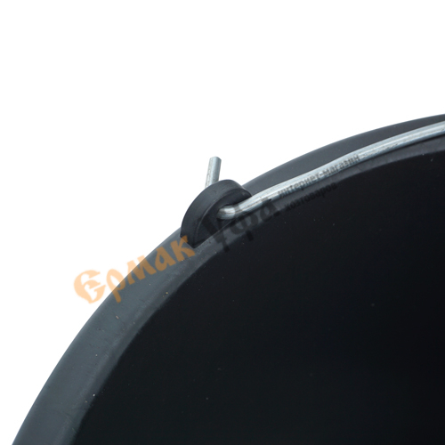 Ведро строительное круглое 16л черное, 5/1