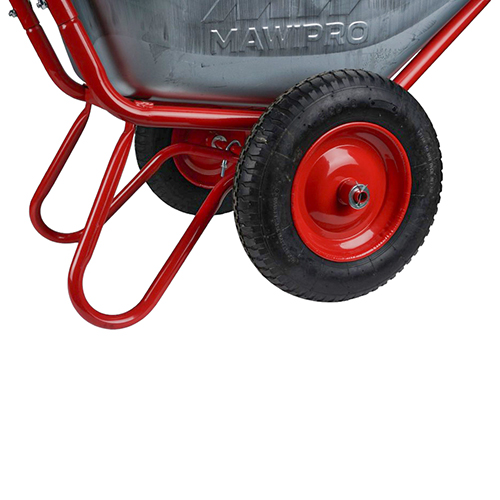 Тачка строительная 2-колесная 110л/250кг усиленная, пневмо колеса TC-6220 PROFI MAWIPRO 110л, 0,7мм, 250кг, PR14, 3. 50х8, 20мм, 1/1