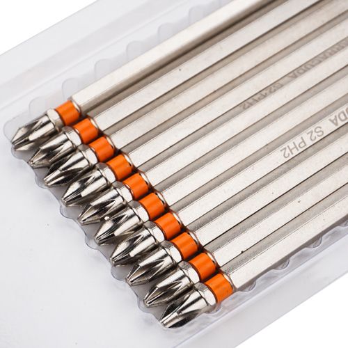 Биты PH2 127мм Барракуда сталь S2 магнитный наконечник, цена за 10шт, черные, 1/20/60