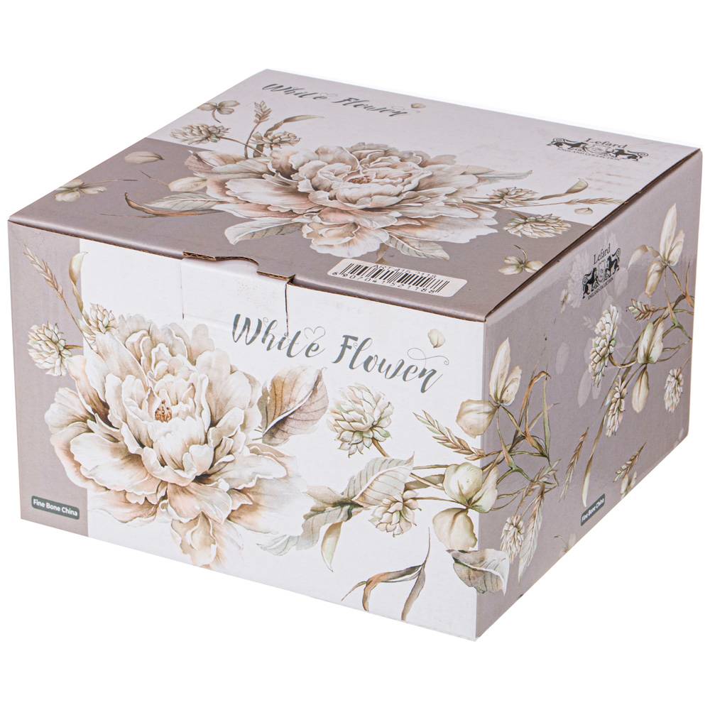 ЧАЙНАЯ ПАРА LEFARD, WHITE FLOWER, 500 МЛ СЕРАЯ, КОР=24НАБ.