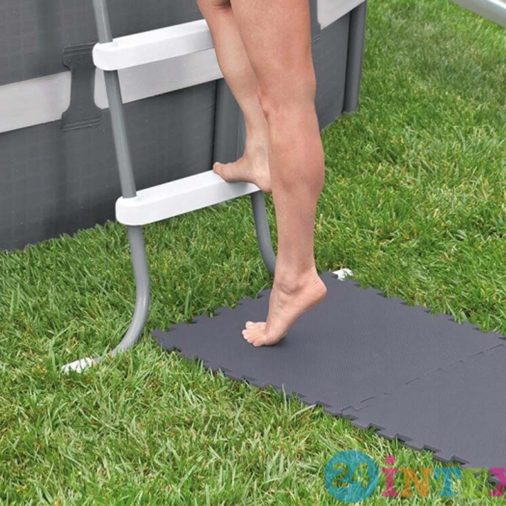 INTEX Подстилка-пазл модульная, мягкая, 50х50х0,5см, 8шт, 1,9м2, 29084